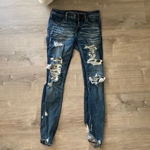 American Eagle skinny jeans size 2, Dark wash